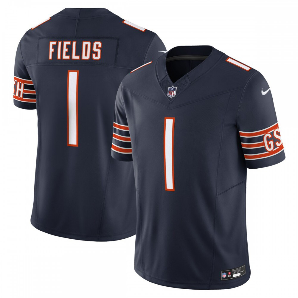 Justin Fields Chicago Bears Nike Vapor F.U.S.E. Limited Jersey - Navy-GridironStore